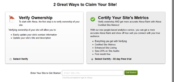 claim your site