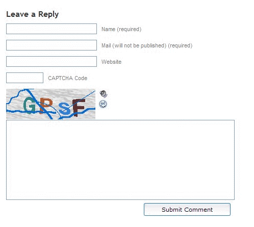 SI captcha plugin for the wordpress