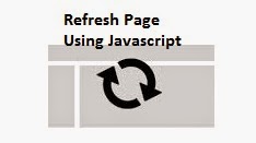refresh page using javacript
