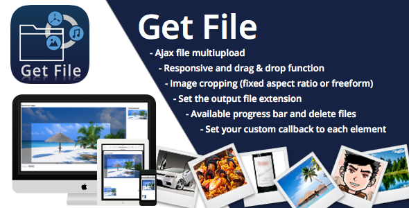 Get File Uploader and cropper