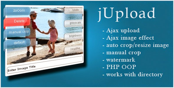 jupload php ajax upload and manage images