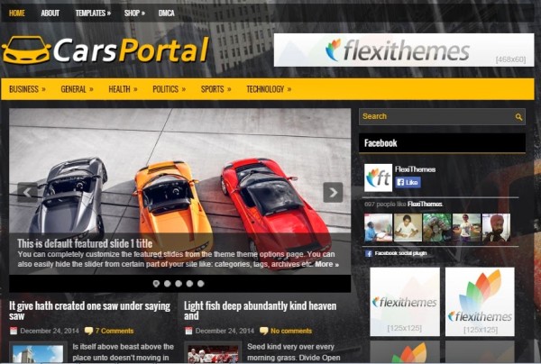 CarsPortal free wordpress theme