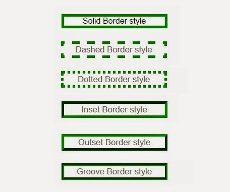 css border style