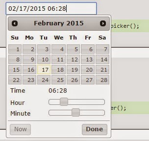 jquery ui Datepicker with timepicker