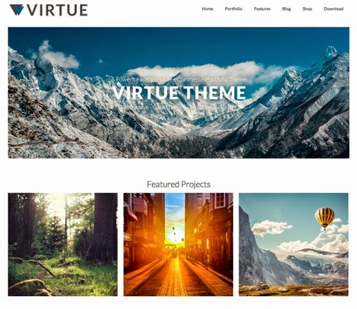 Virtue free ecommerce wordpress themes