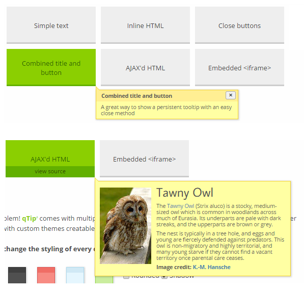 best jquery plugins for tooltip
