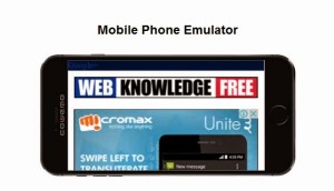 mobile phone emulator online webiste testing tool
