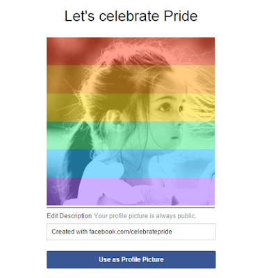 facebook pride rainbow filter -celebratepride app