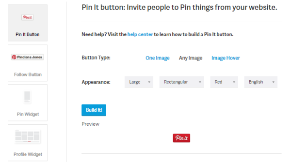 pin it button on pinterest