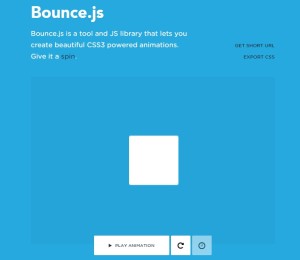 bouncejs - css animation library for web designer