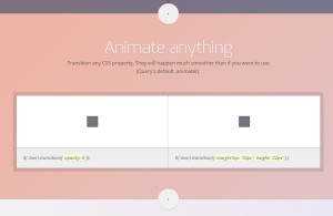 jquery transit- animation library for web developement
