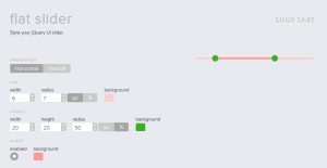 Flat Slider -style jquery ui range slider