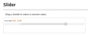 popular jquery price range slider
