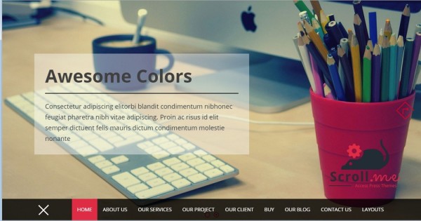 ScrollMe - Awesome Scrolling free wordpress responsive theme