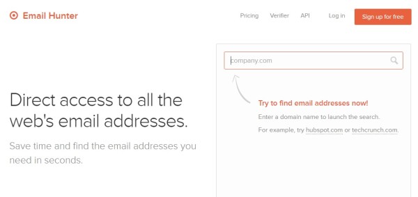emailhunter-a way to find email address