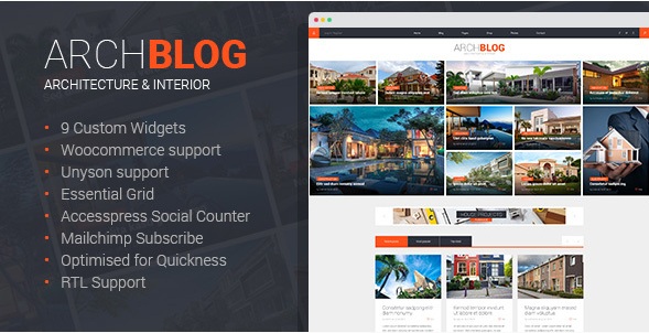 Architect Blog & Portfolio WordPress Theme