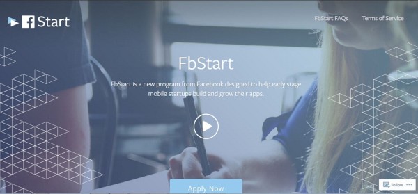 FbStart program designed by Facebook designed for mobile startup