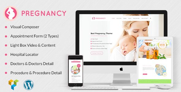 Health, Medical WordPress Theme for Gynecologist- Pregnancy Medical
