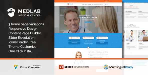 Medical Center - Health & Beauty WordPress Theme - MedLab