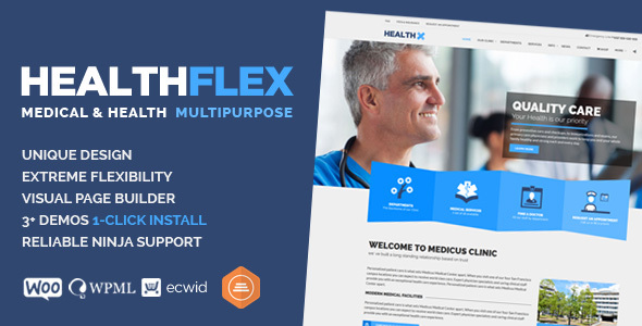 Medical & Health WordPress Theme - HEALTHFLEX