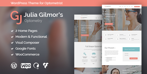 Optician & Optics Store WordPress Theme - Optometry