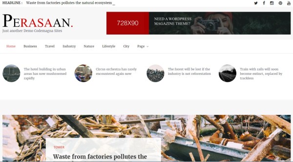 Perasaan - Magazine WordPress Theme