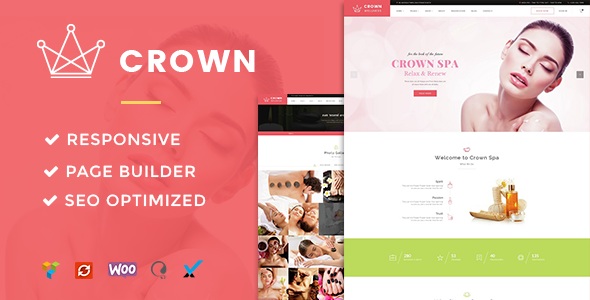 Spa & Beauty Salon WordPress Theme - Crown