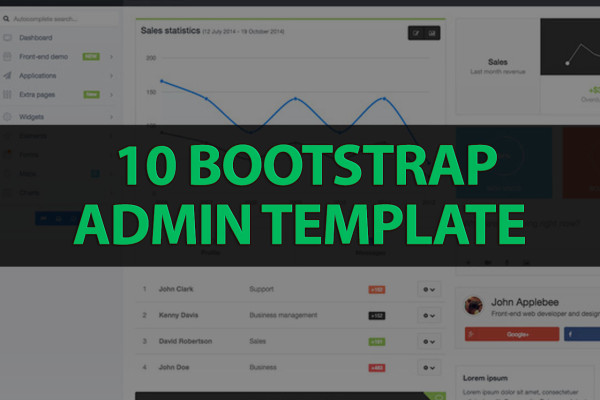 10 bootstrap admin templates with elegant design