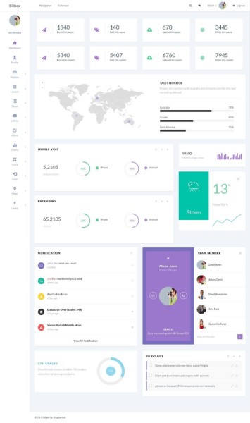 Bilbox - Admin Dashboard Template