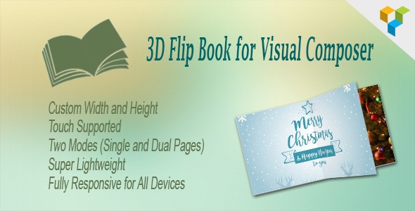 3D Flip Book for Visual Composer - WordPress Plugin