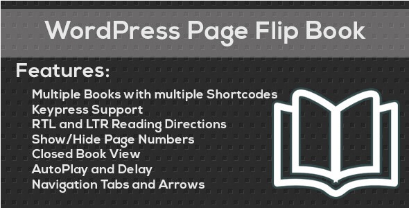 WordPress Page Flip Book
