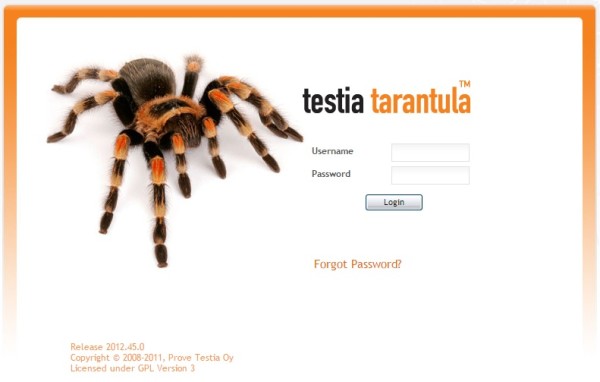 tarantula open source software testing tools