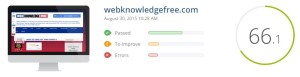 website reveiw of webknowledgefree in woorank free seo tool