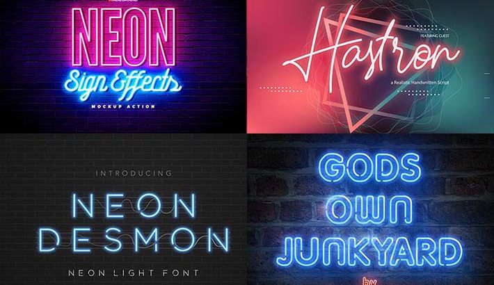 15 Neon Font to Inspire Your Web Design in 2020