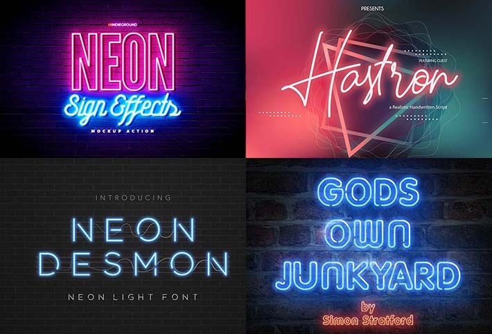 15 Neon Font To Inspire Your Web Designs In Web Knowledge Free