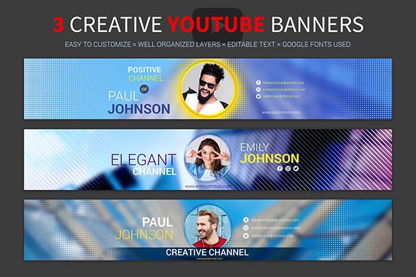 Best Banner Templates For Youtube To Make Creative Channel Art Web Knowledge Free