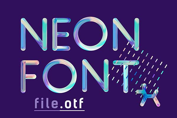 Neon Font (file.otf)