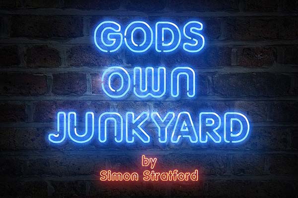 Neon typeface Font - Gods own junkyard 