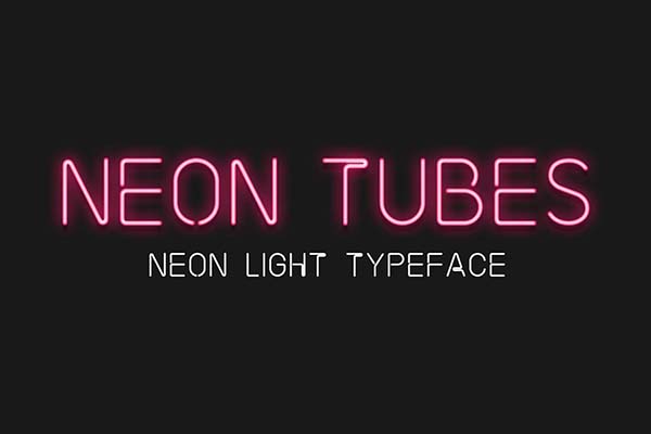 Neon Tube - Neon Light Font