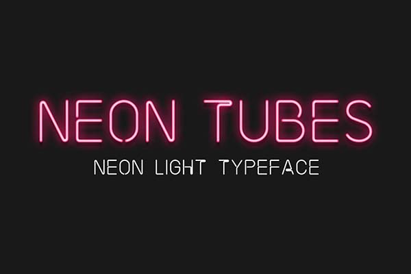 Neon Tubes - Neon Light Font